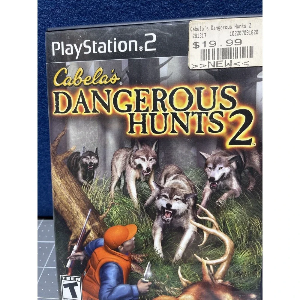 Cabela's Dangerous Hunts 2 Deer Hunt 2005 PS2 PlayStation 2 2 Discs 1 Manual